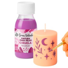 Pintura para velas ciruela