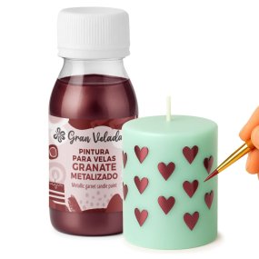 Pintura para velas granate metalizado