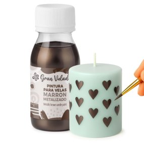 Pintura para velas marron metalizado