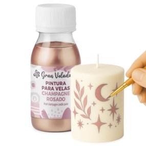 Tinta para velas champanhe rosado