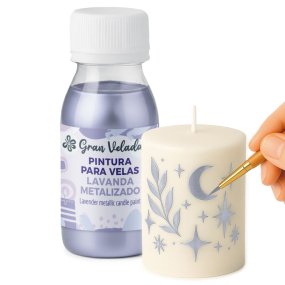 Pintura para velas lavanda metalizado