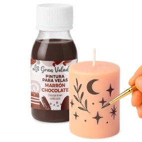 Pintura para velas marron chocolate
