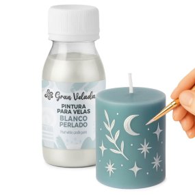 Peinture bougie blanc perle