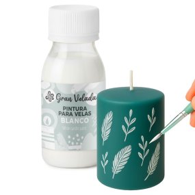 Pintura blanca para velas