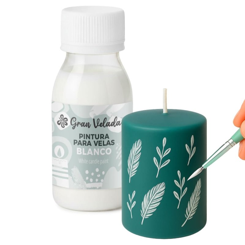 Pintura blanca para velas