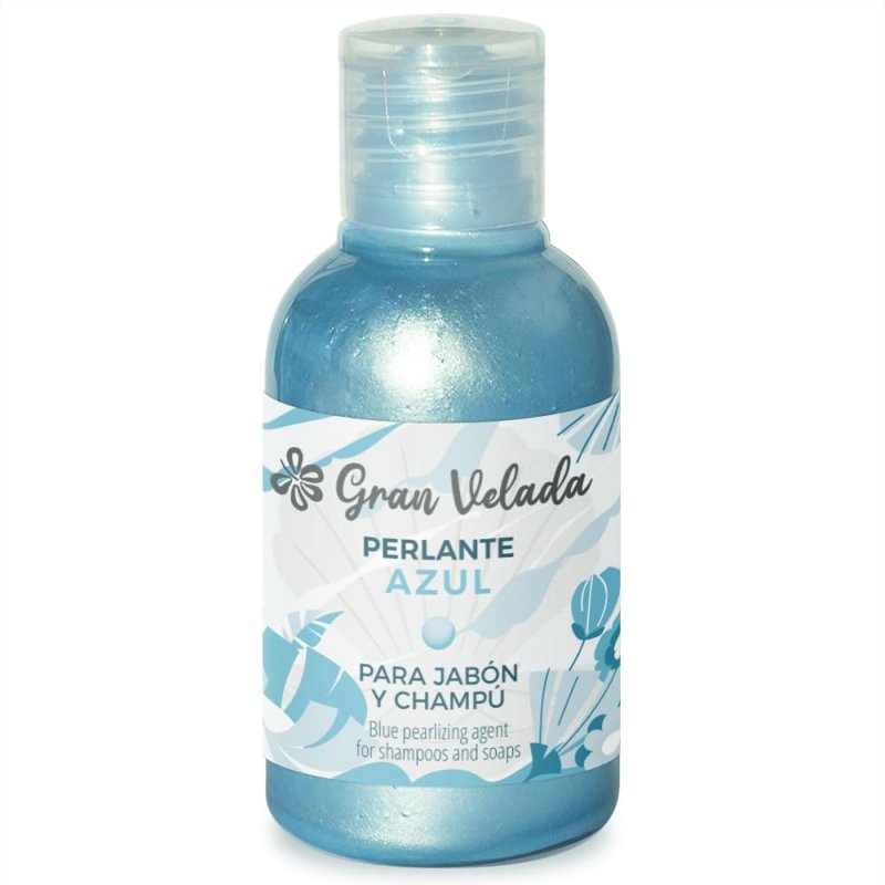Perlante azul para champu