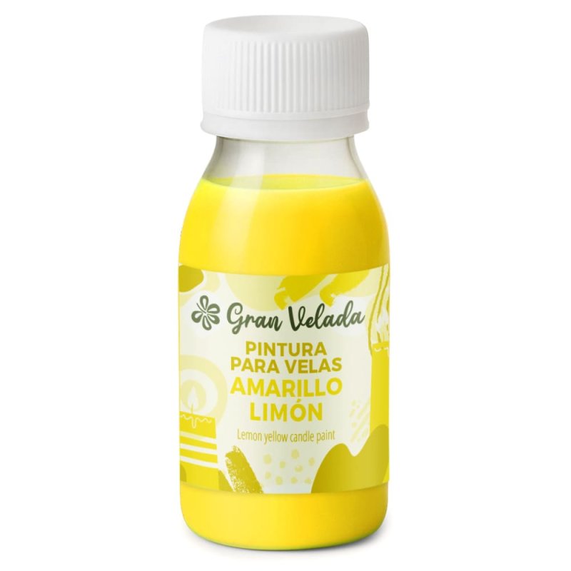 pintura amarilla limon para velas