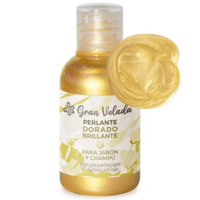 Líquido perolado dourado brilhante