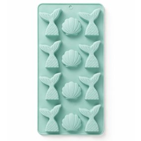 Molde colas de sirena y conchas