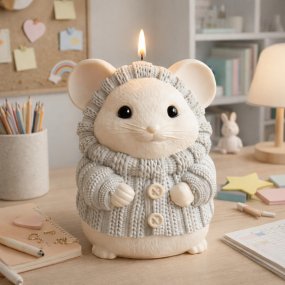 Moule petite souris avec pull