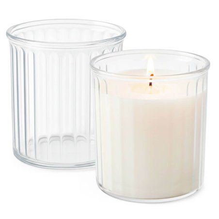 Envase 50 ml para velas con lineas en relieve