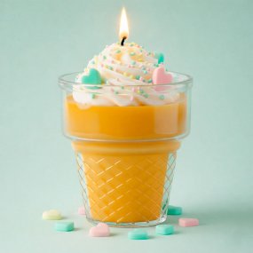 Recipiente 200 ml cucurucho para velas