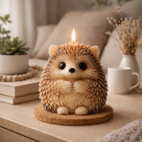 Molde de ouriço para fazer velas