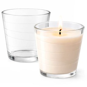 Copo de vidro Sofía para velas