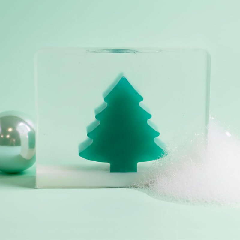 Molde inclusión abeto navideño