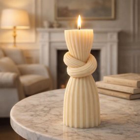 Molde velas pilar con nudo