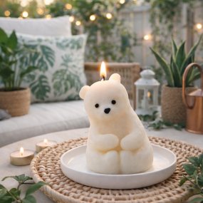 Molde urso polar pensativo