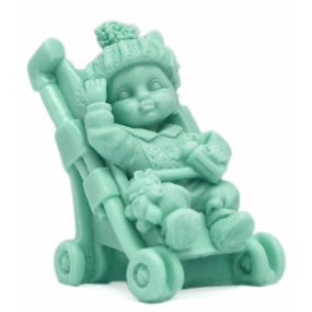 Molde para o fabrico sabonete bebe na cadeira