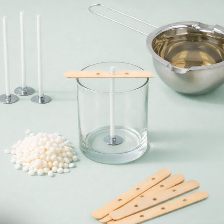Kit básico para hacer velas en casa. Materiales y utensilios