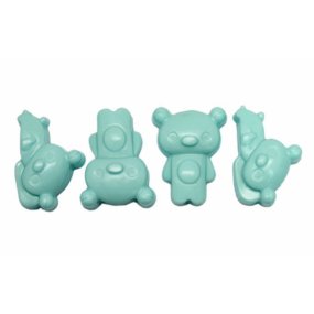 Molde silicione sabonetes 4 ursinhos