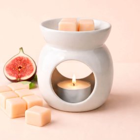 Brûleur d’huiles essentielles blanc