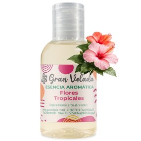 Essência aromática flores tropicais