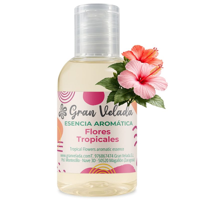 Esencia aromática flores tropicales