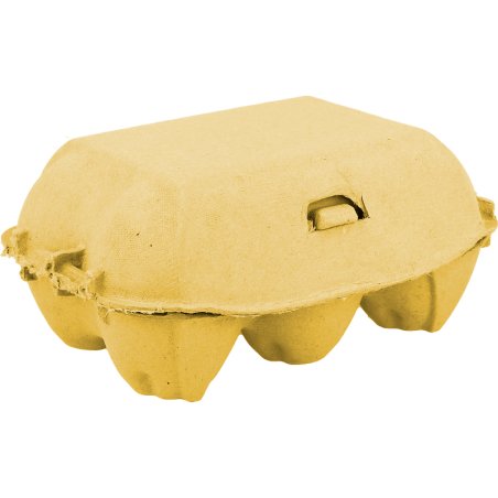 Huevera para manualidades amarilla