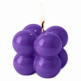 Vernis violet pour bougies