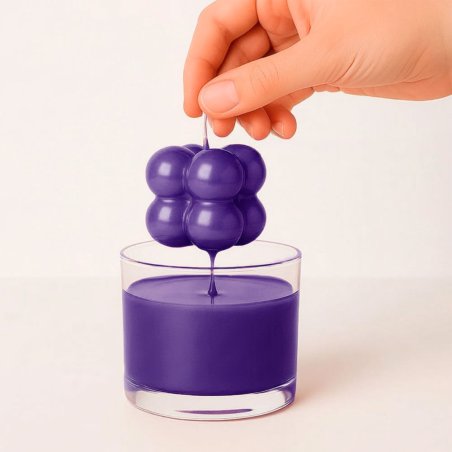 morada: barniz para velas