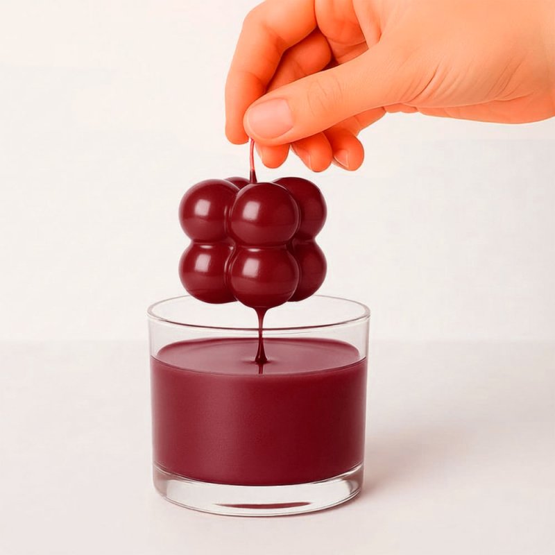 Para velas barniz granate