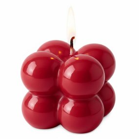 Vernis rouge vif pour bougies