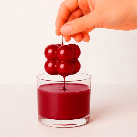 Para velas: Barniz rojo vivo