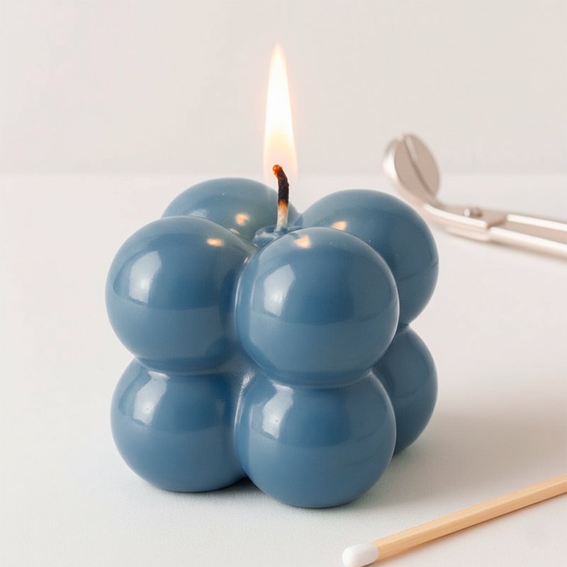 Azul niebla, Barniz para velas