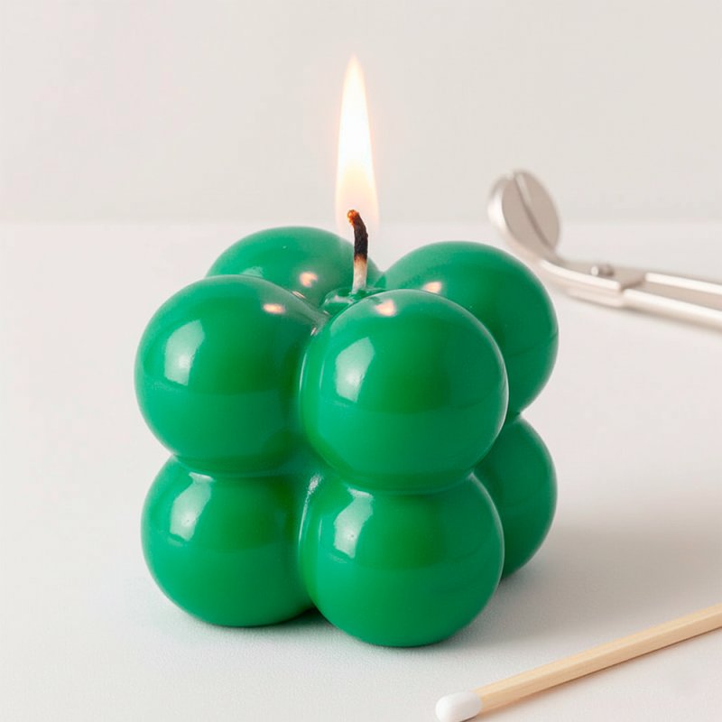 Verde esmeralda, Barniz para velas