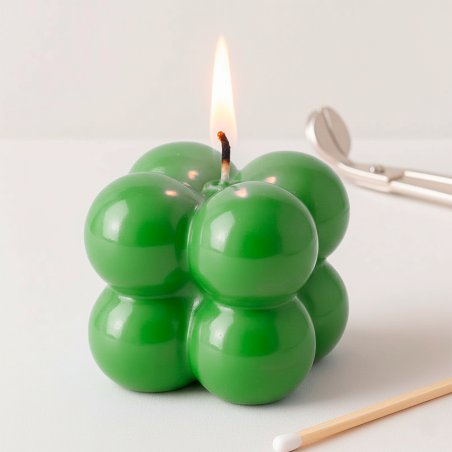 verde hierba, Barniz para velas