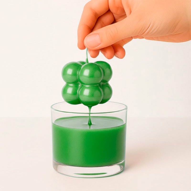 para velas Barniz verde hierba