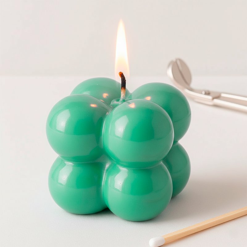 Verde agua, Barniz para velas