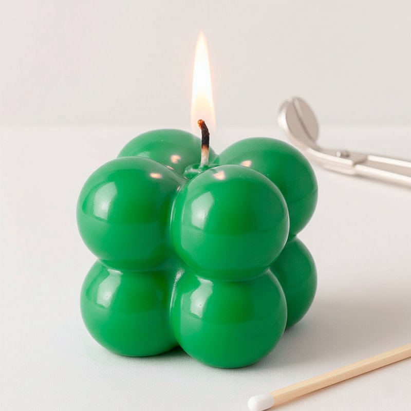 Verde brillante Barniz para velas