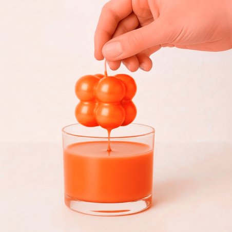 Para velas Barniz naranja calabaza