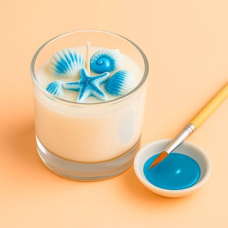 velas decoradas con pintura