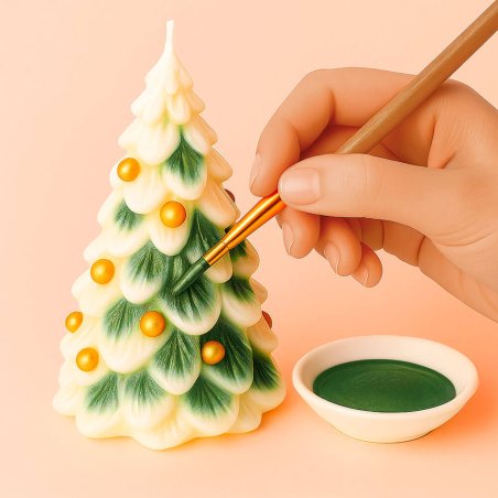 decorar velas con  pintura