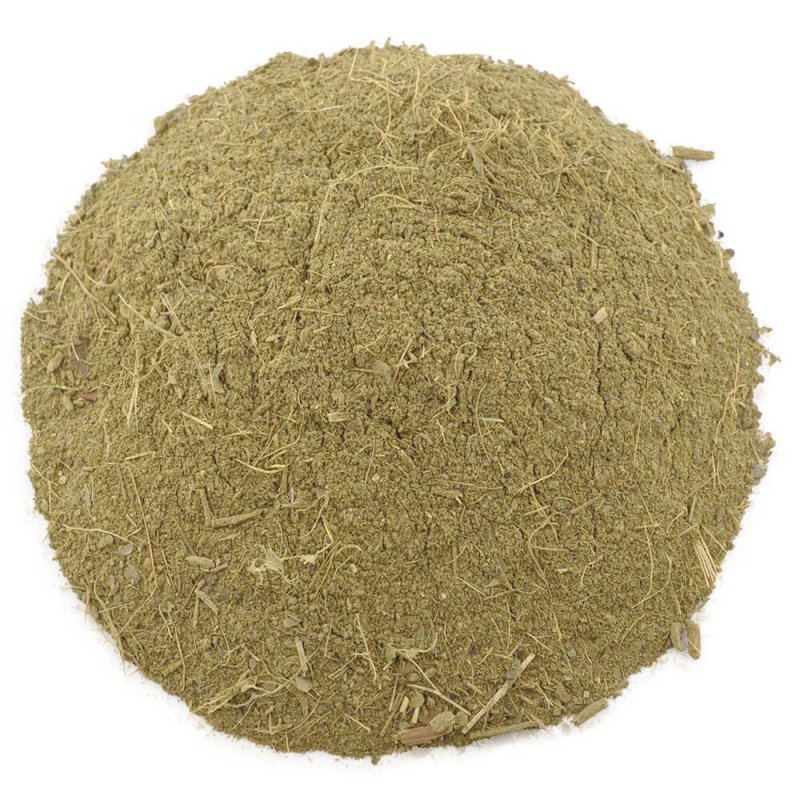 polvo orgánico de hiedra molida