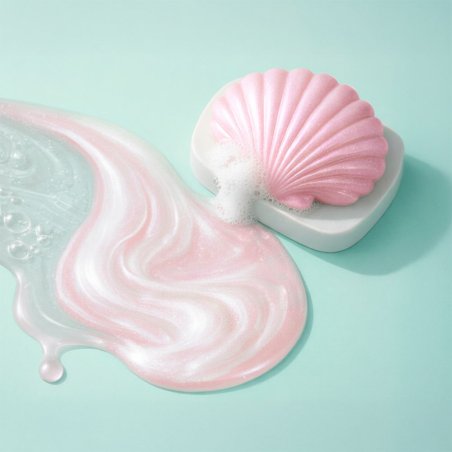 perlante rosa blush para jabones, champú y gel