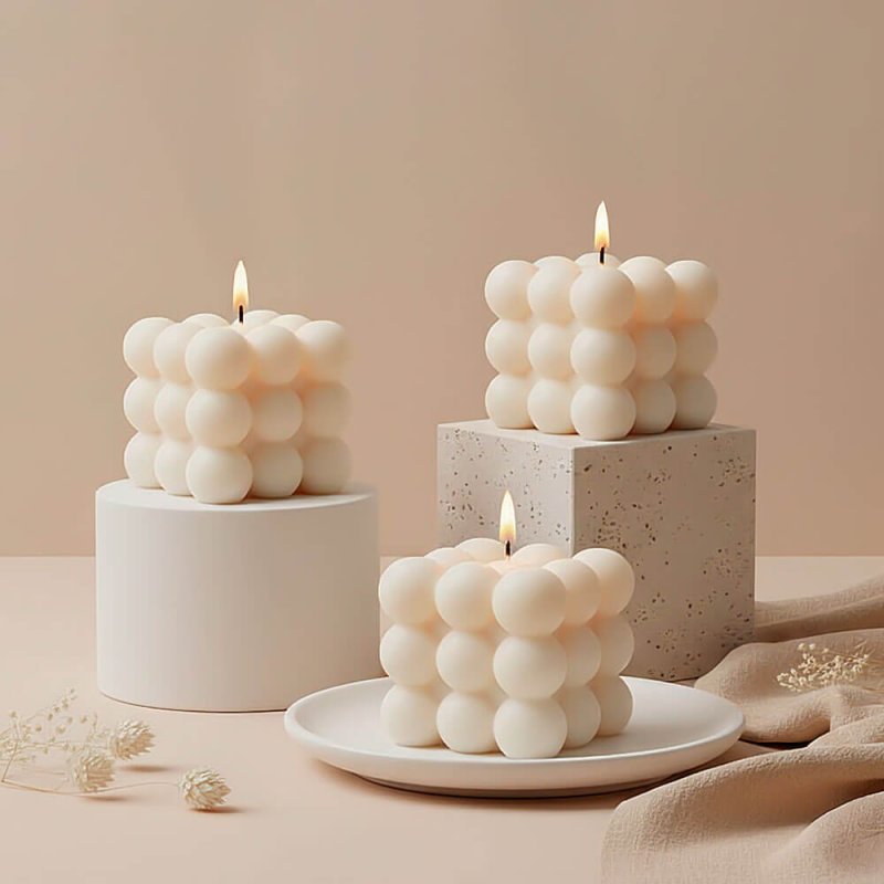 molde para velas bubble de 9 bolas