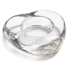 Portavelas cristal corazon