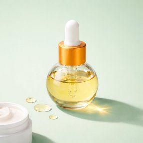 Frasco conta-gotas de vidro 20 ml dourado