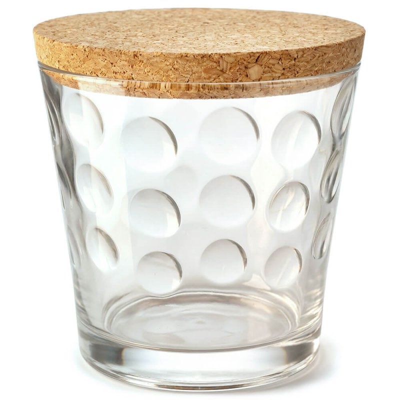 Vaso 280 ml con tapa de corcho