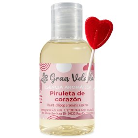 Esencia aromática piruleta de corazón