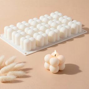 Molde velas bubble 4 bolas